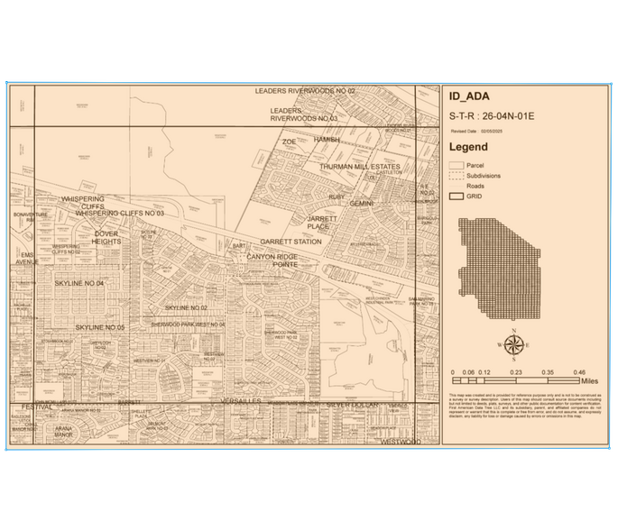 5807 N Garrett St, Garden City, ID for sale - Plat Map - Image 1 of 1
