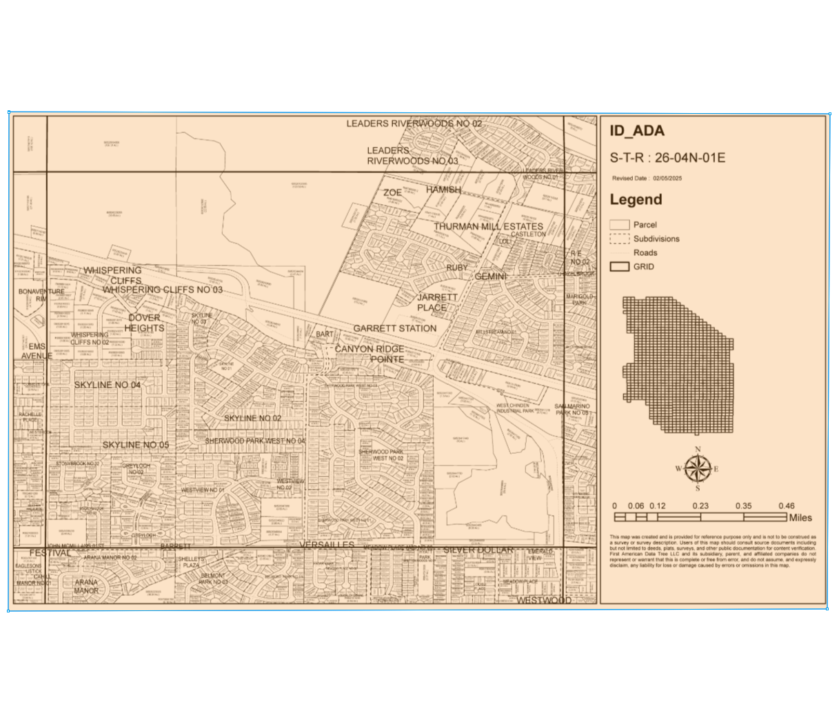 5807 N Garrett St, Garden City, ID for sale Plat Map- Image 1 of 1