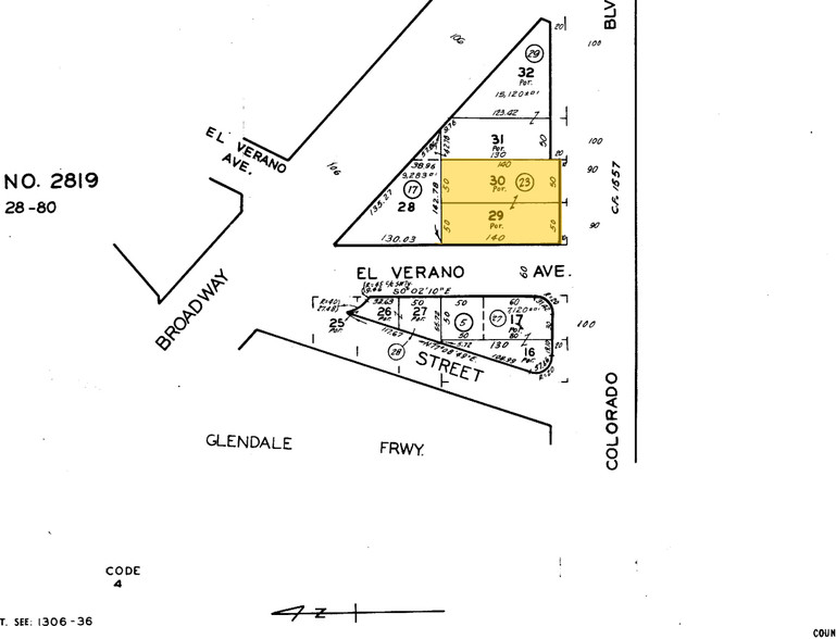 2751 Colorado Blvd, Los Angeles, CA for rent - Plat Map - Image 2 of 14