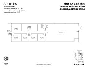 75 W Baseline Rd, Gilbert, AZ to rent Floor Plan- Image 1 of 5