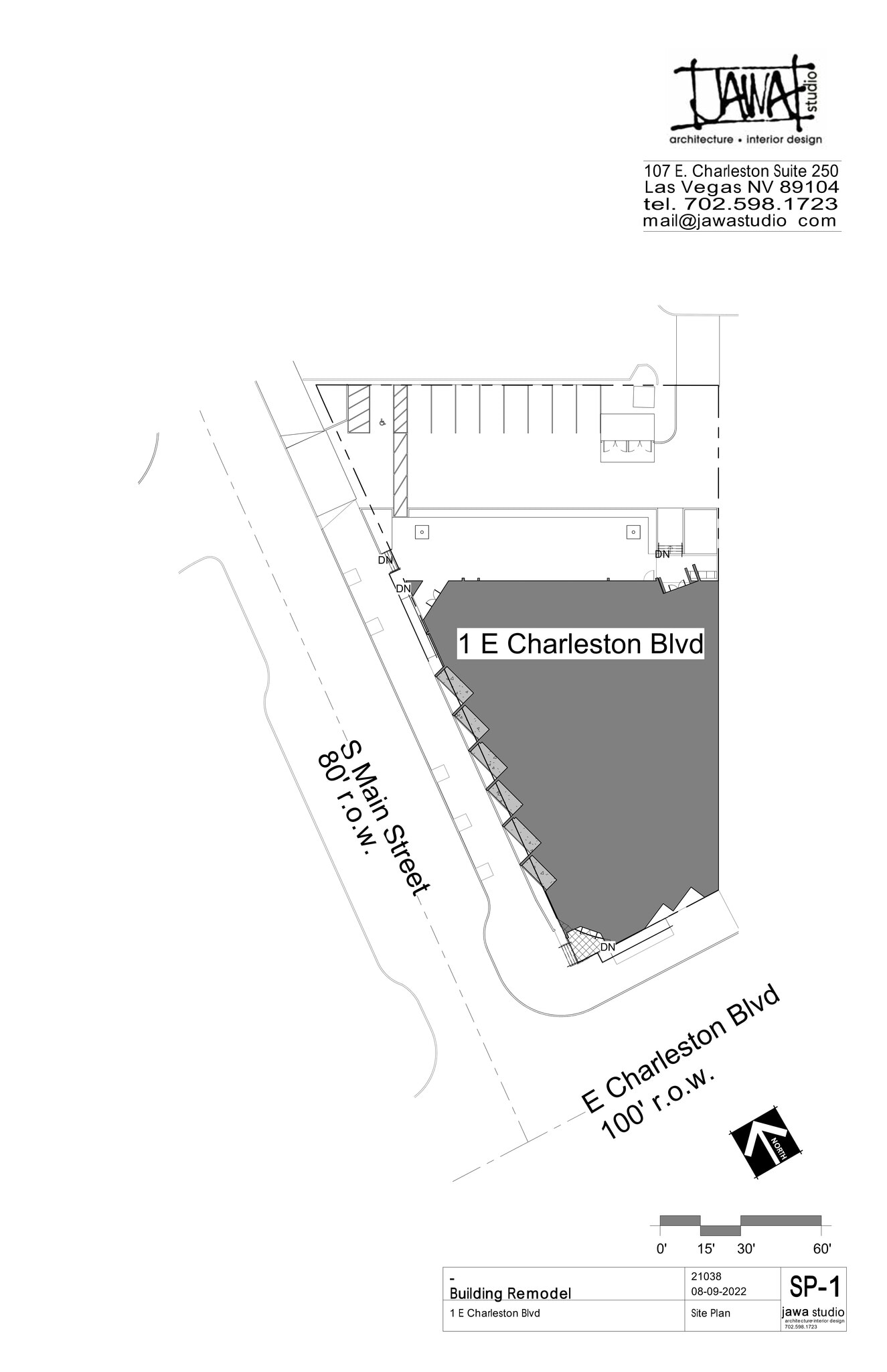 1 E Charleston Blvd, Las Vegas, NV to rent Site Plan- Image 1 of 6