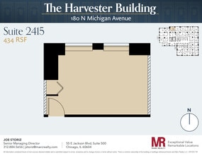 180 N Michigan Ave, Chicago, IL to rent Floor Plan- Image 1 of 3