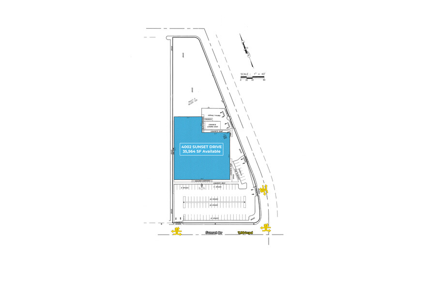 4002 Sunset Dr, San Angelo, TX for rent - Site Plan - Image 2 of 3