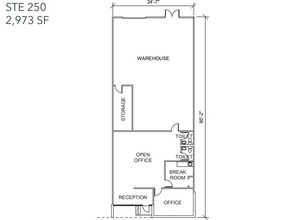 11110 Petal St, Dallas, TX for rent Floor Plan- Image 1 of 4