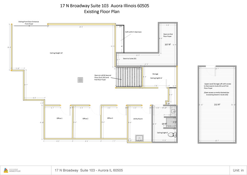 17 N Broadway St, Aurora, IL for rent - Floor Plan - Image 2 of 20