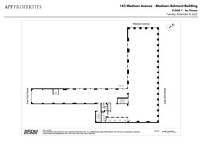 183 Madison Ave, New York, NY to rent Site Plan- Image 1 of 7