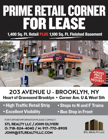 203 Avenue U, Brooklyn, NY for rent - Building Photo - Image 1 of 3