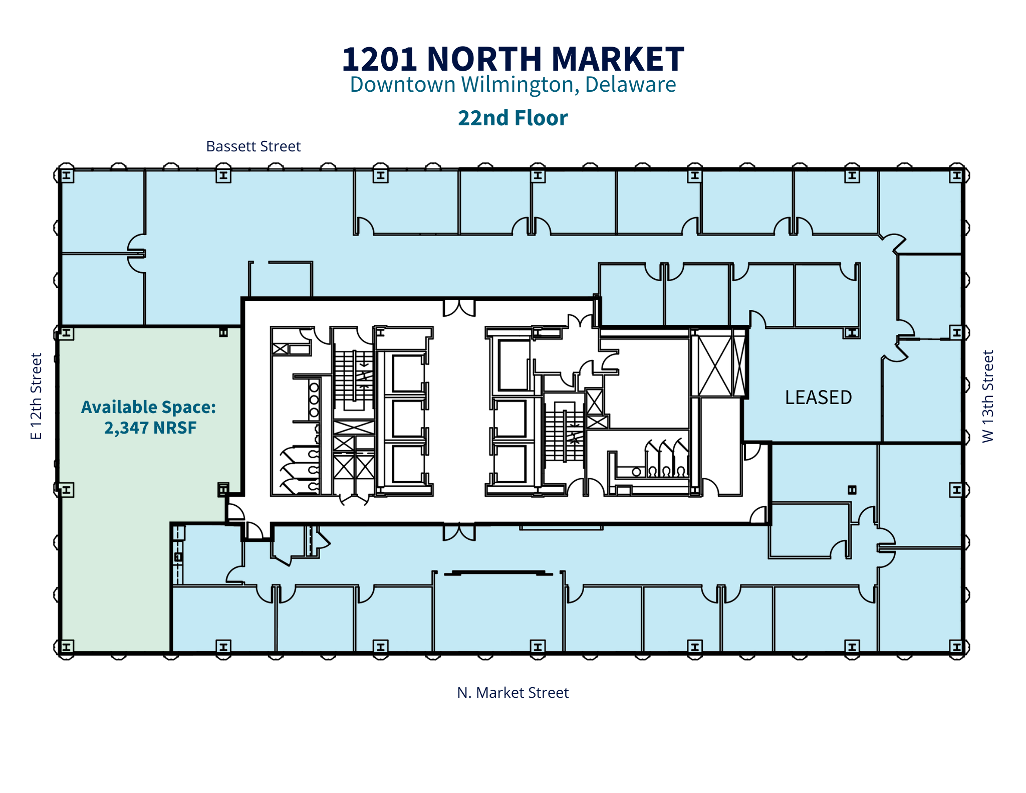 1201 N Market St, Wilmington, DE for rent Floor Plan- Image 1 of 1