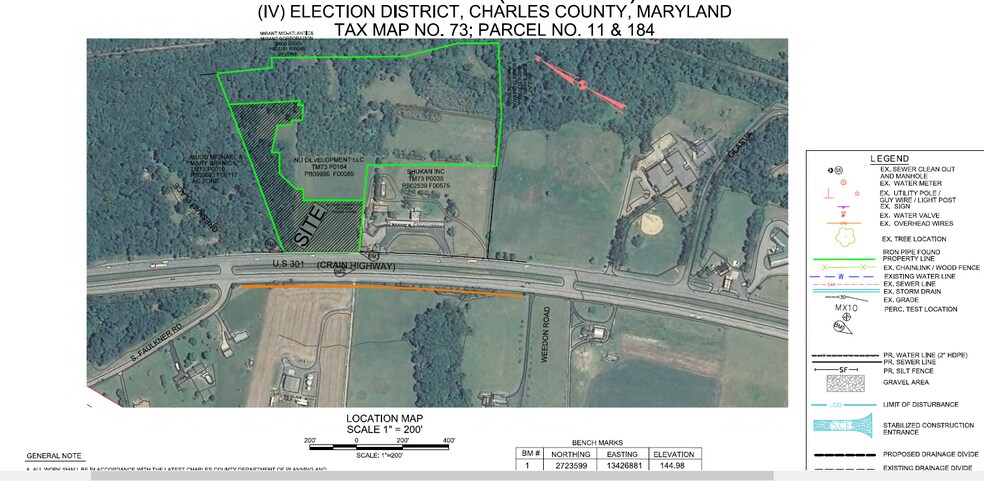 10830 Crain Hwy, Faulkner, MD for sale - Site Plan - Image 1 of 1