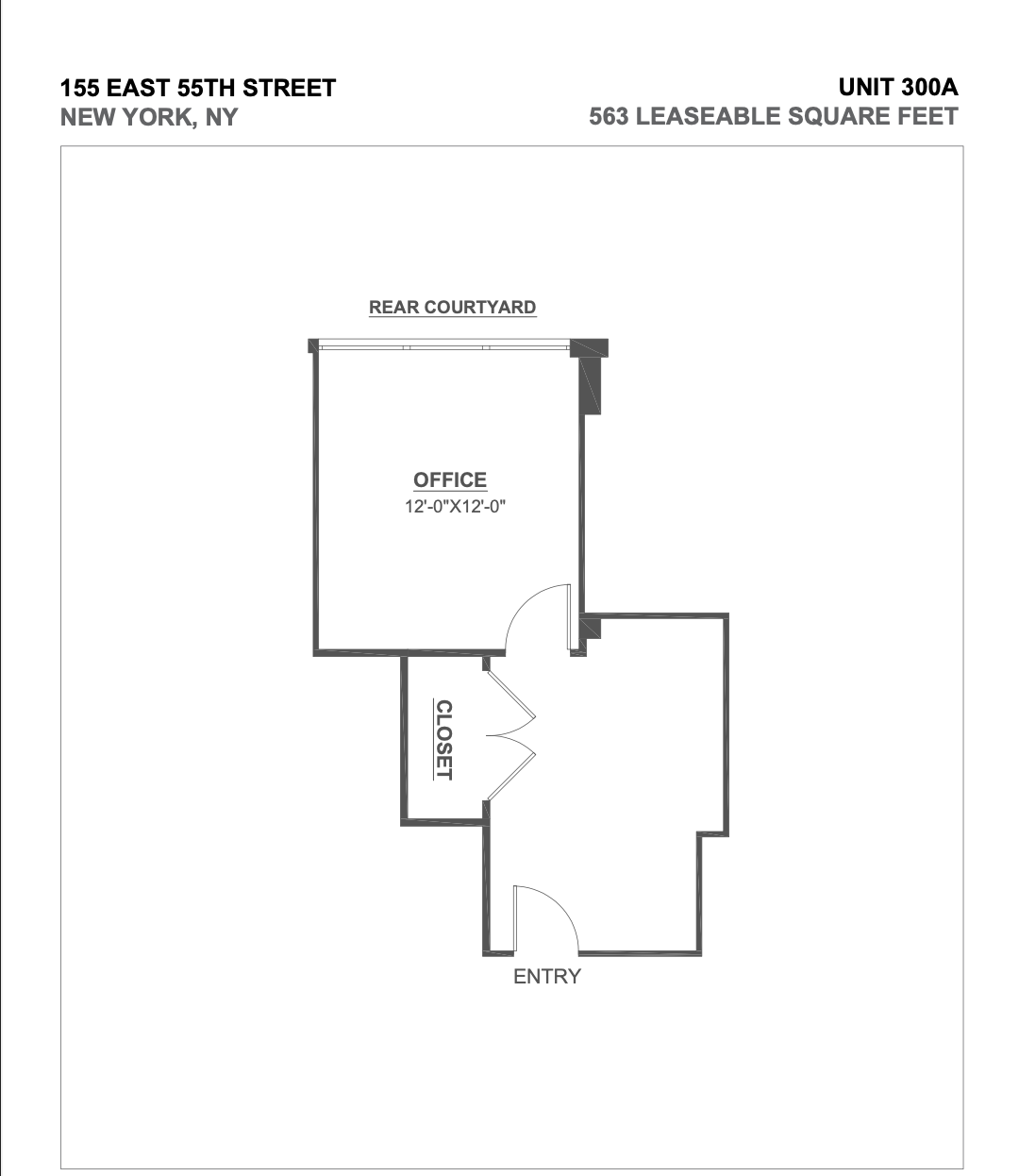 155 E 55th St, New York, NY for rent Floor Plan- Image 1 of 1