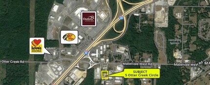 5 Otter Creek Cir, Mabelvale, AR - aerial  map view