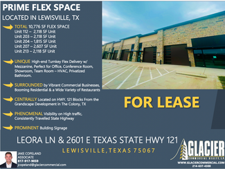 More details for Leora Ln & 2601 E St 121 Hwy, Lewisville, TX - Light Industrial for Rent