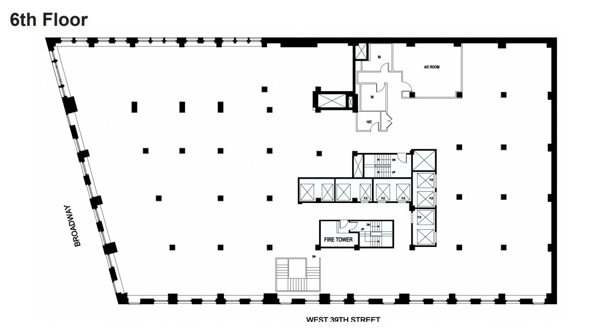 1412 Broadway, New York, NY to rent Floor Plan- Image 1 of 1