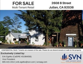 2608 B St, Julian, CA for sale Building Photo- Image 1 of 1