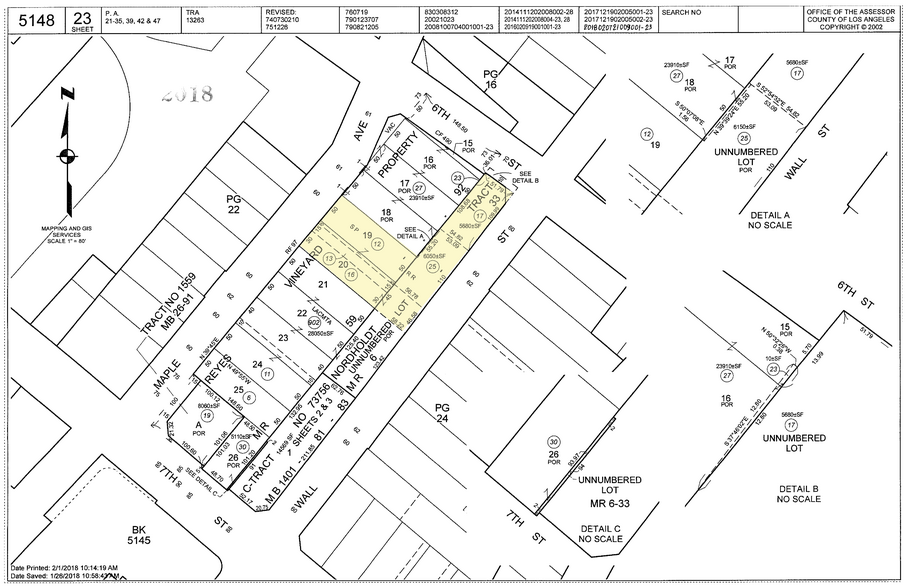 260 E 6th St, Los Angeles, CA for sale - Plat Map - Image 2 of 4