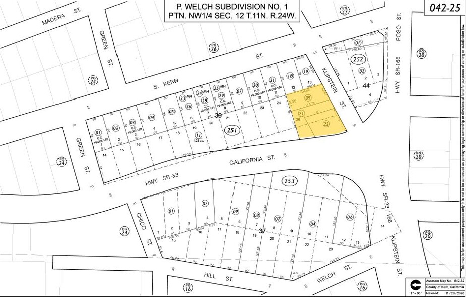 555 California St, Maricopa, CA for sale - Plat Map - Image 1 of 1