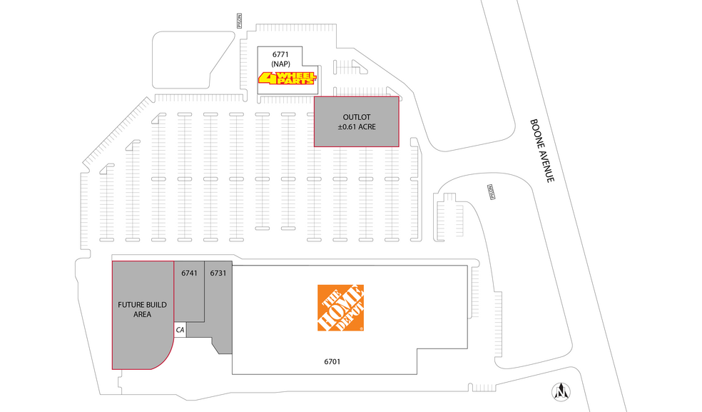 6701 - 6741 Boone Ave N, Brooklyn Park, MN for rent - Site Plan - Image 2 of 4