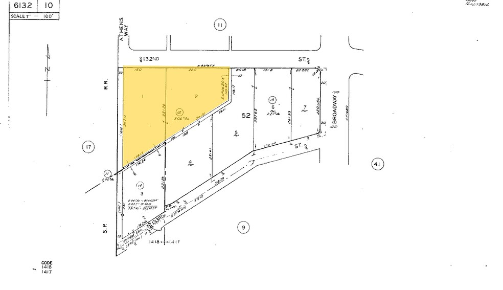 360-366 W 132nd St, Los Angeles, CA for rent - Plat Map - Image 3 of 4