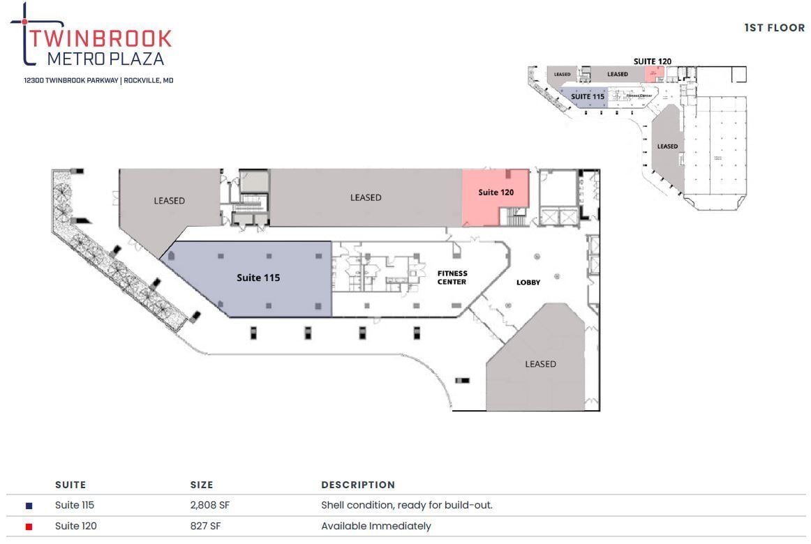 12300 Twinbrook Pky, Rockville, MD to rent Floor Plan- Image 1 of 1