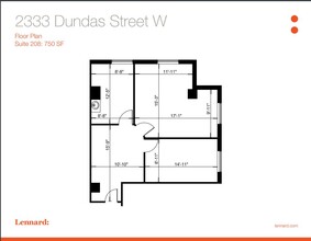 2329-2333 Dundas St W, Toronto, ON for rent Floor Plan- Image 1 of 1