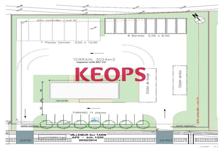 Light Industrial in Villematier for sale - Site Plan - Image 2 of 4
