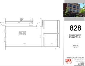 828 Davis St, Evanston, IL for rent Floor Plan- Image 1 of 4