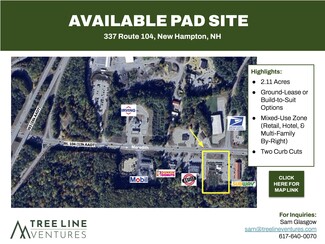 More details for 337 New Hampshire 104, New Hampton, NH - Land for Rent