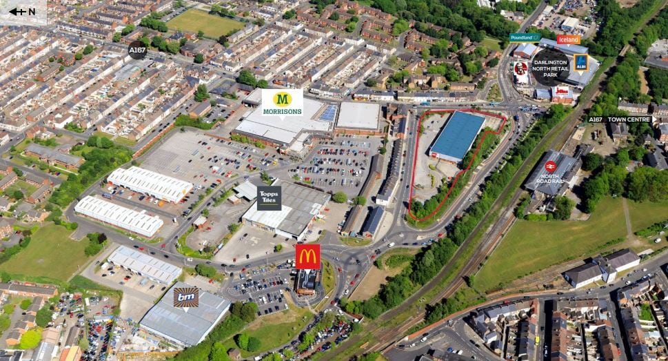 North Rd, Darlington for sale - Aerial - Image 2 of 2