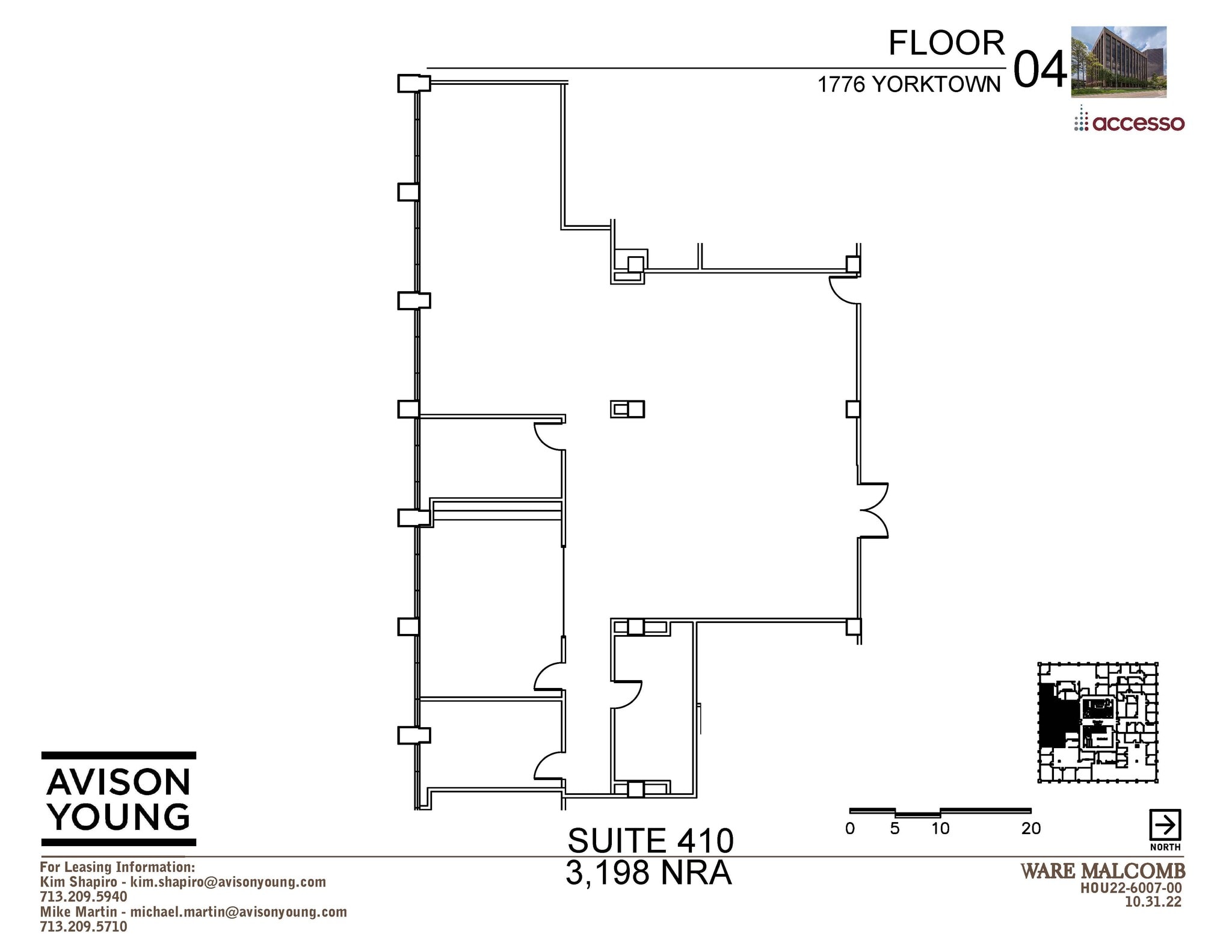 1776 Yorktown St, Houston, TX to rent Floor Plan- Image 1 of 2