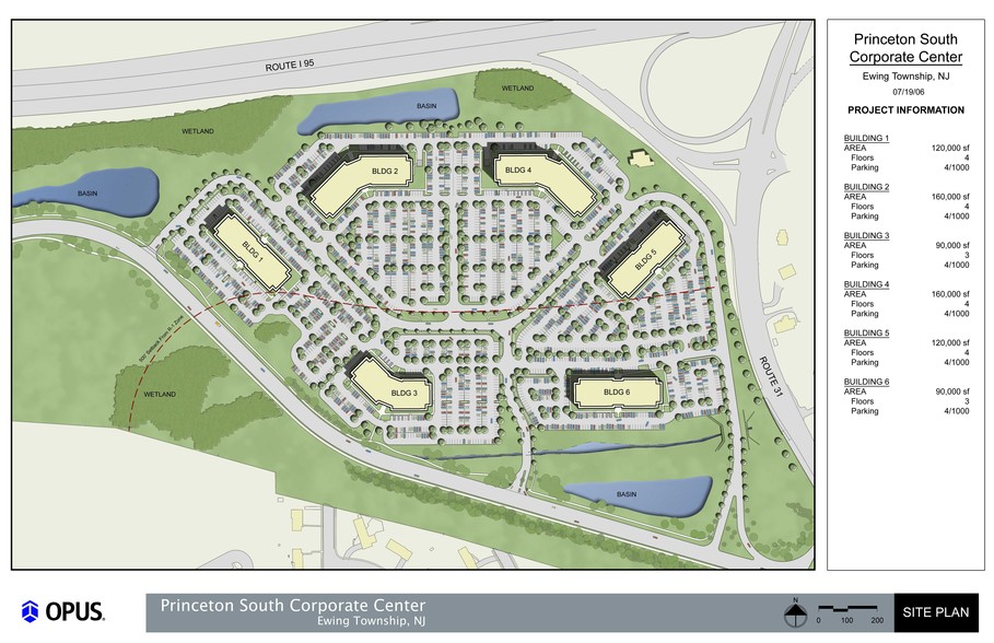 400 Princeton South Corporate Ctr, Ewing, NJ for rent - Site Plan - Image 2 of 2