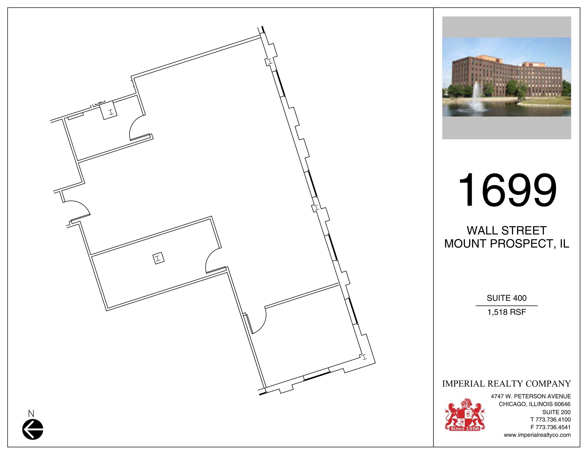 1699 Wall St, Mount Prospect, IL to rent Site Plan- Image 1 of 6