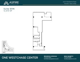 10777 Westheimer Rd, Houston, TX to rent Floor Plan- Image 1 of 1
