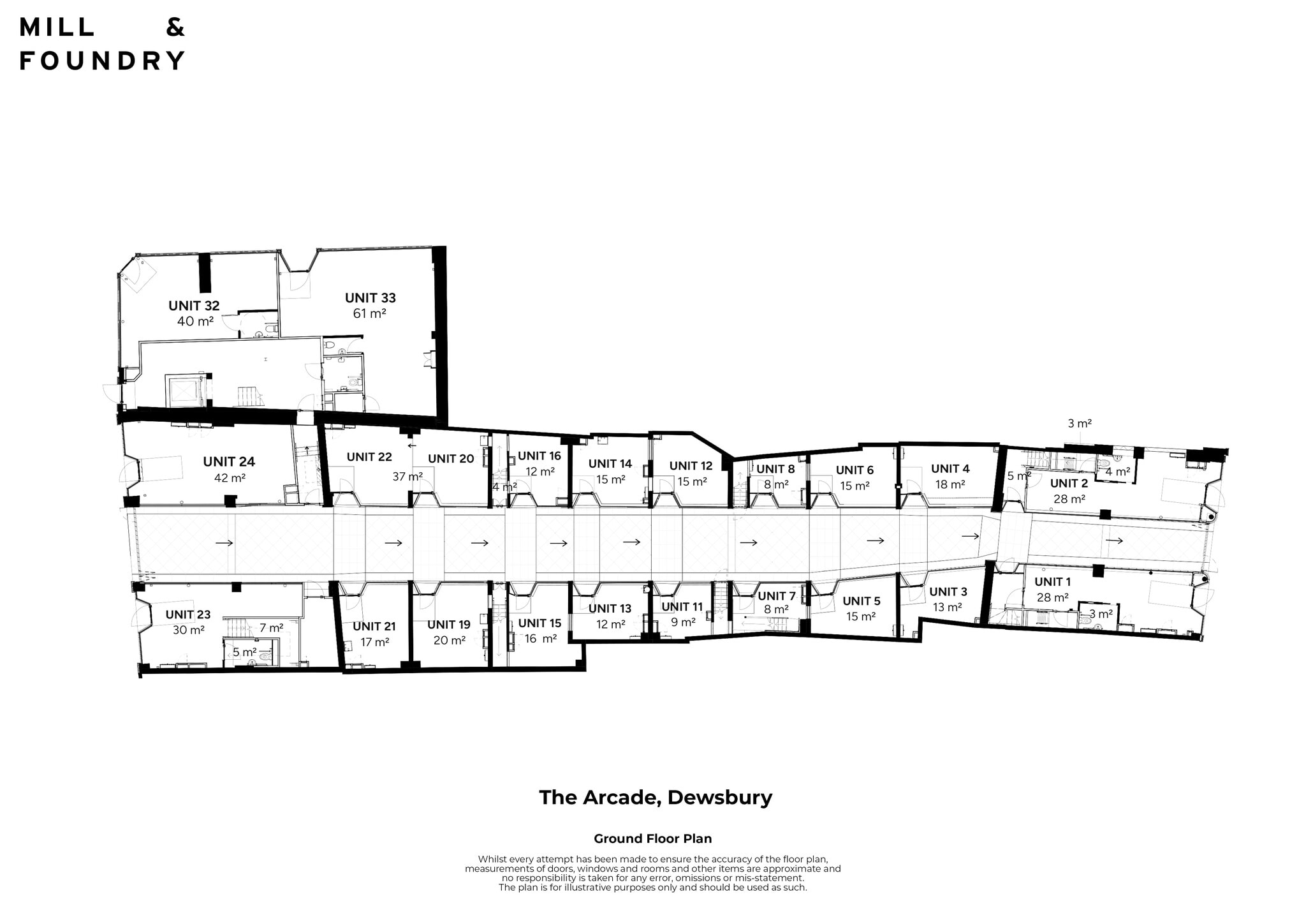 1-22 The Arcade, Dewsbury to rent Floor Plan- Image 1 of 2