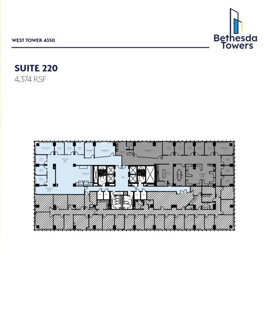4340 East-West Hwy, Bethesda, MD to rent Floor Plan- Image 1 of 1