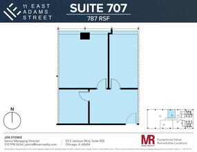 11 E Adams St, Chicago, IL for rent Floor Plan- Image 1 of 4