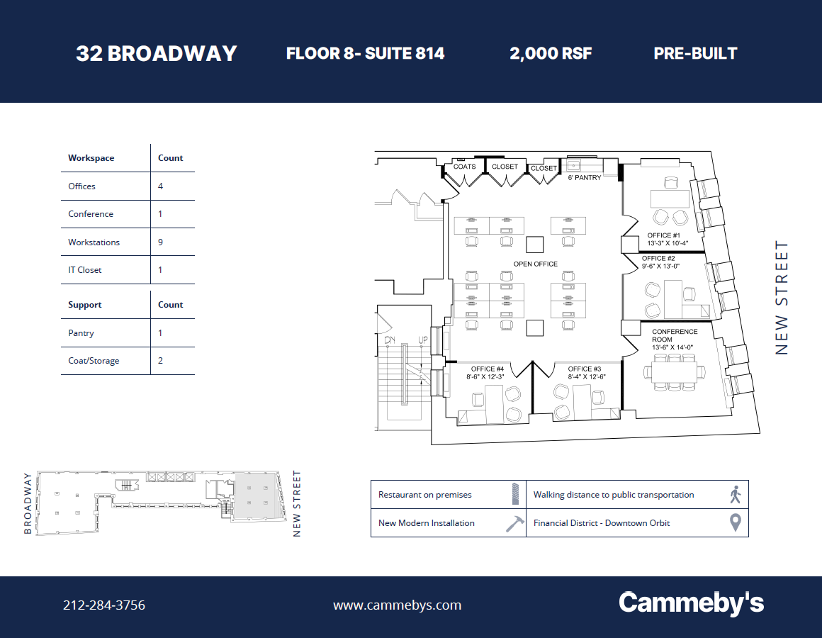 32 Broadway, New York, NY for rent Floor Plan- Image 1 of 2