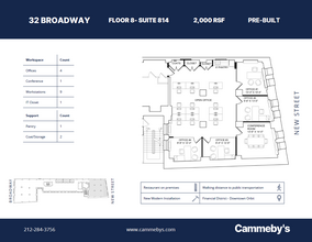 32 Broadway, New York, NY for rent Floor Plan- Image 1 of 2