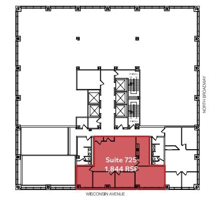 250 E Wisconsin Ave, Milwaukee, WI to rent Floor Plan- Image 1 of 1