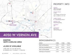 4050 W Vernon Ave, Kinston, NC for rent Map- Image 2 of 6