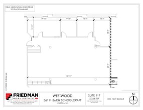 36111-36119 Schoolcraft Rd, Livonia, MI to rent Floor Plan- Image 2 of 2