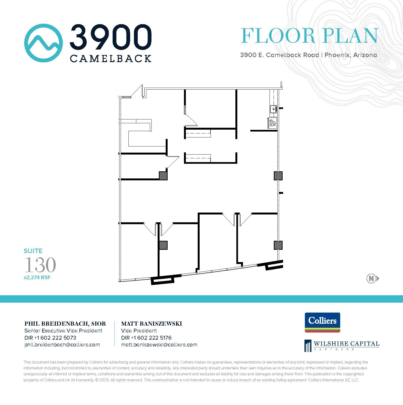 3900 E Camelback Rd, Phoenix, AZ to rent Floor Plan- Image 1 of 2