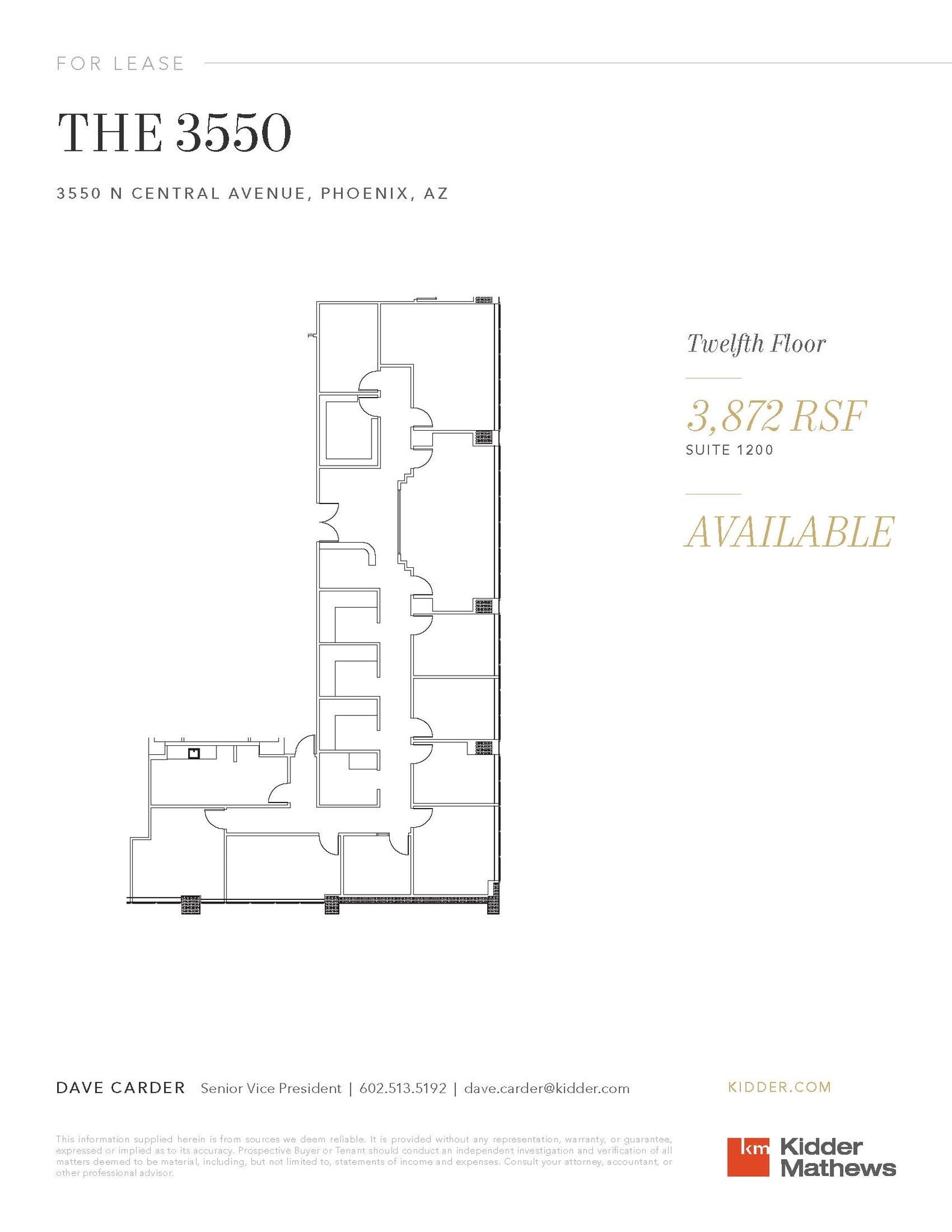 3550 N Central Ave, Phoenix, AZ to rent Floor Plan- Image 1 of 1
