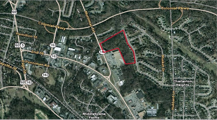 Highway 143 & Merrimac Trail, Williamsburg, VA for sale - Building Photo - Image 1 of 1