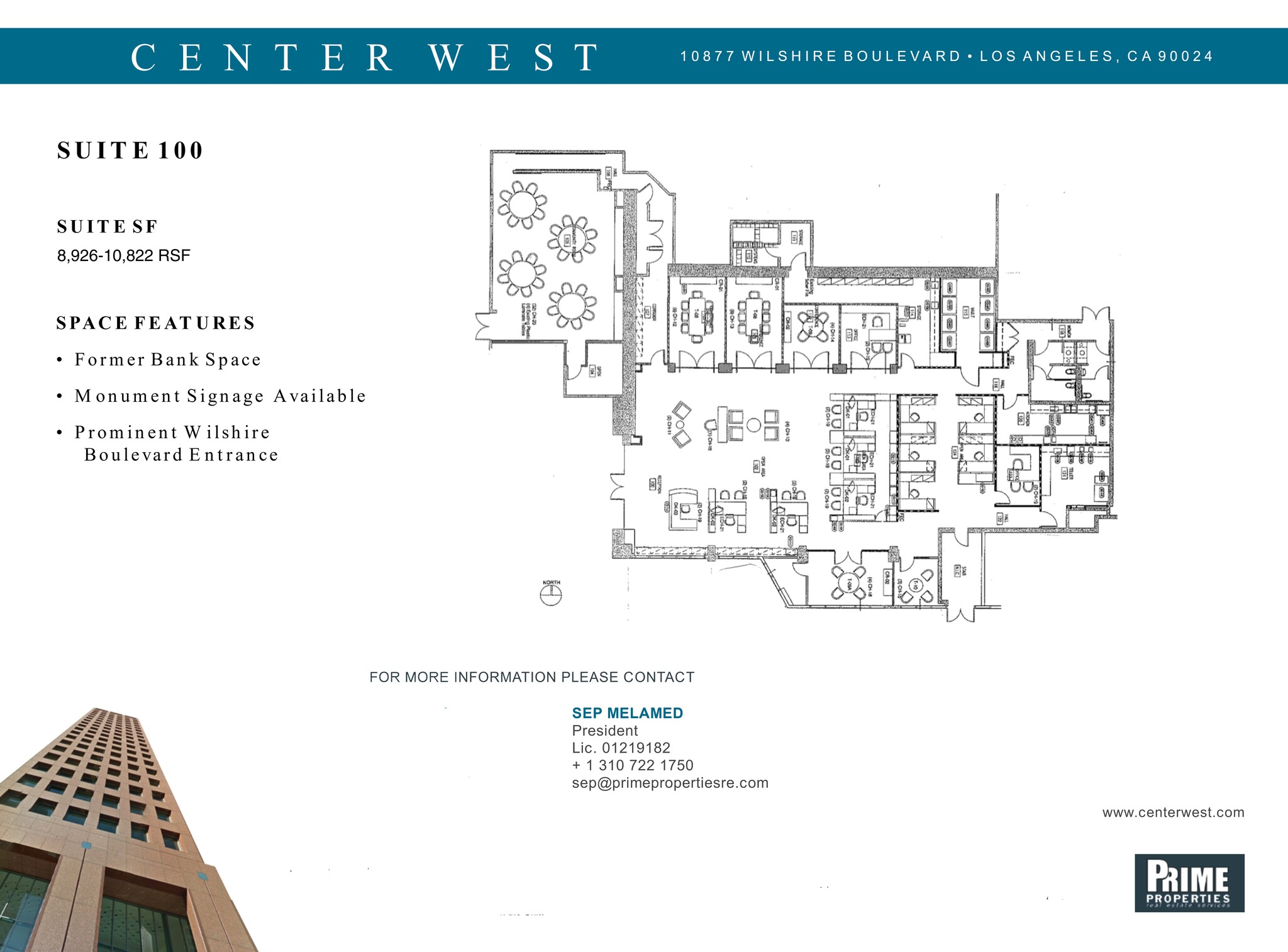 10877 Wilshire Blvd, Los Angeles, CA for rent Site Plan- Image 1 of 1