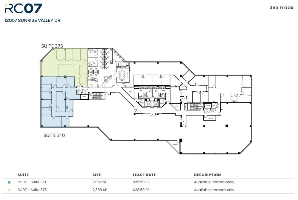 12001 Sunrise Valley Dr, Reston, VA to rent Floor Plan- Image 1 of 1