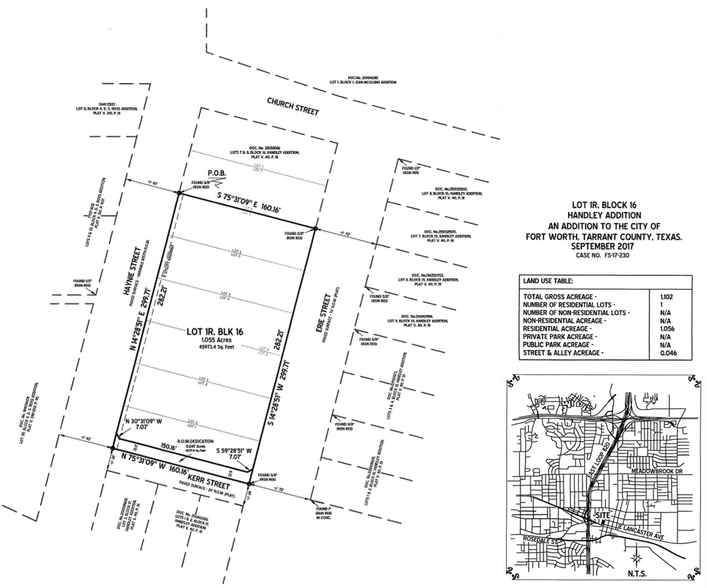 3116 Erie St, Fort Worth, TX for sale - Site Plan - Image 2 of 2