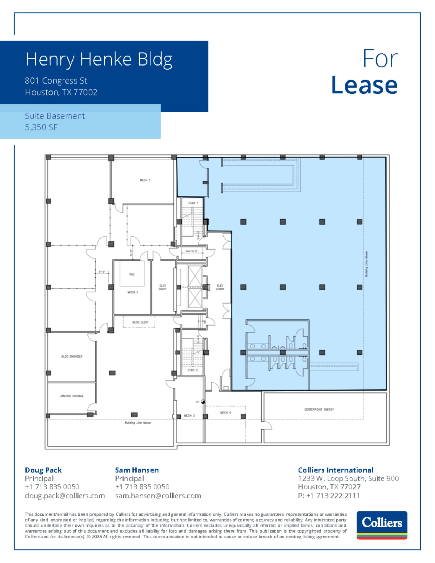 801 Congress St, Houston, TX to rent Floor Plan- Image 1 of 1