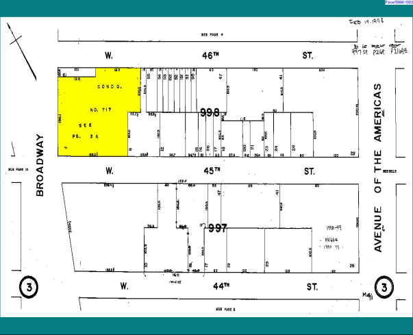 1540 Broadway, New York, NY for rent - Plat Map - Image 2 of 6