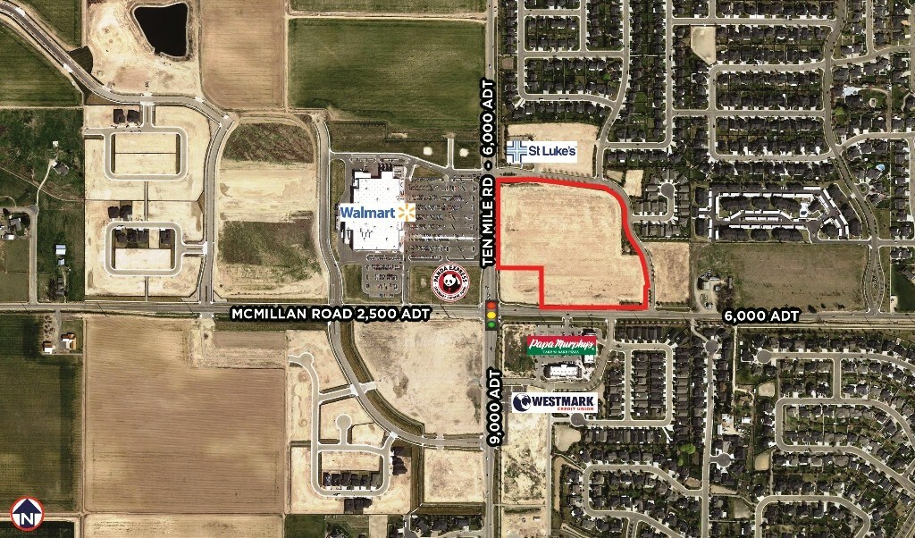 10 MILE Rd, Meridian, ID for sale Aerial- Image 1 of 1