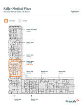 601 S Main St, Keller, TX for rent Floor Plan- Image 1 of 9